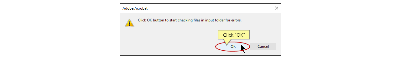 Start checking document for link errors